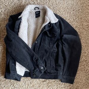 Denim&Co Black Jacket with White Lining